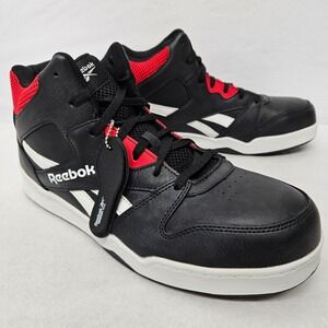 Reebok BB4500 High Top Work Safety Sneakers RB4132 Black Red White Men Size 10.5